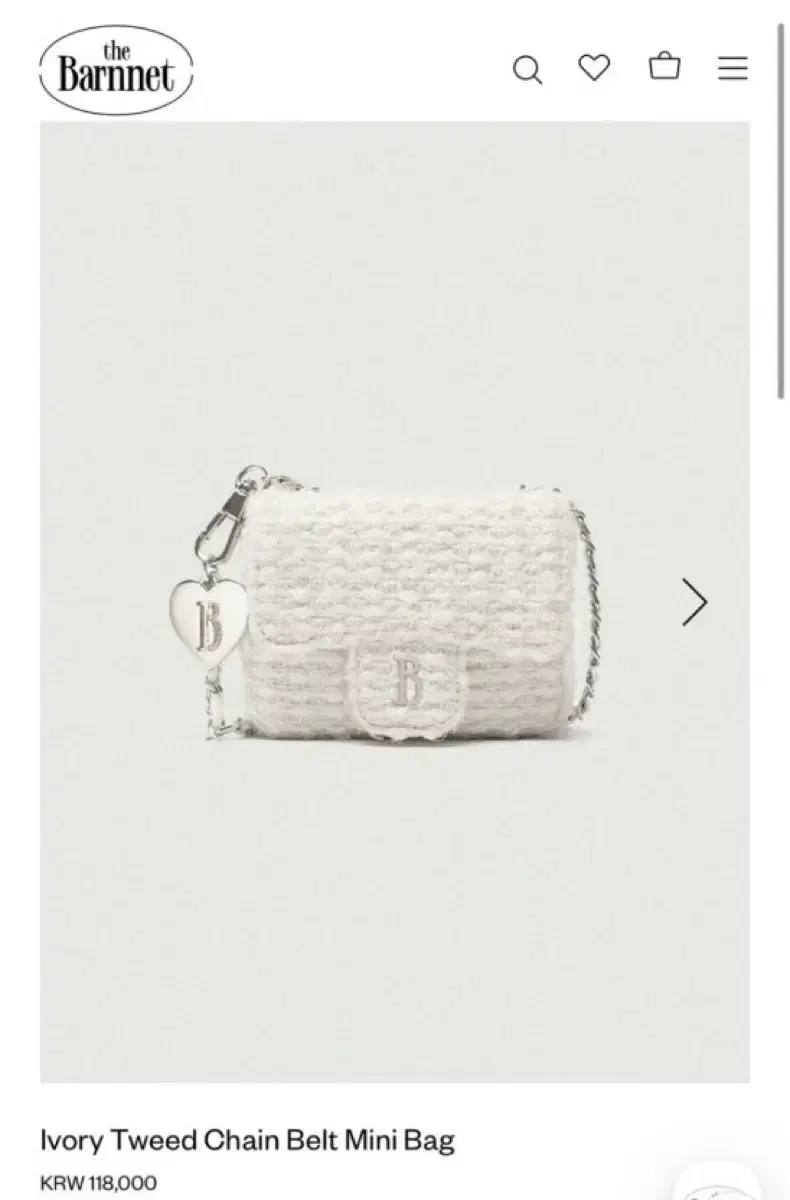 The Barnnet(ザ・バーネット) ツイード チェーン ベルト ミニ バッグ